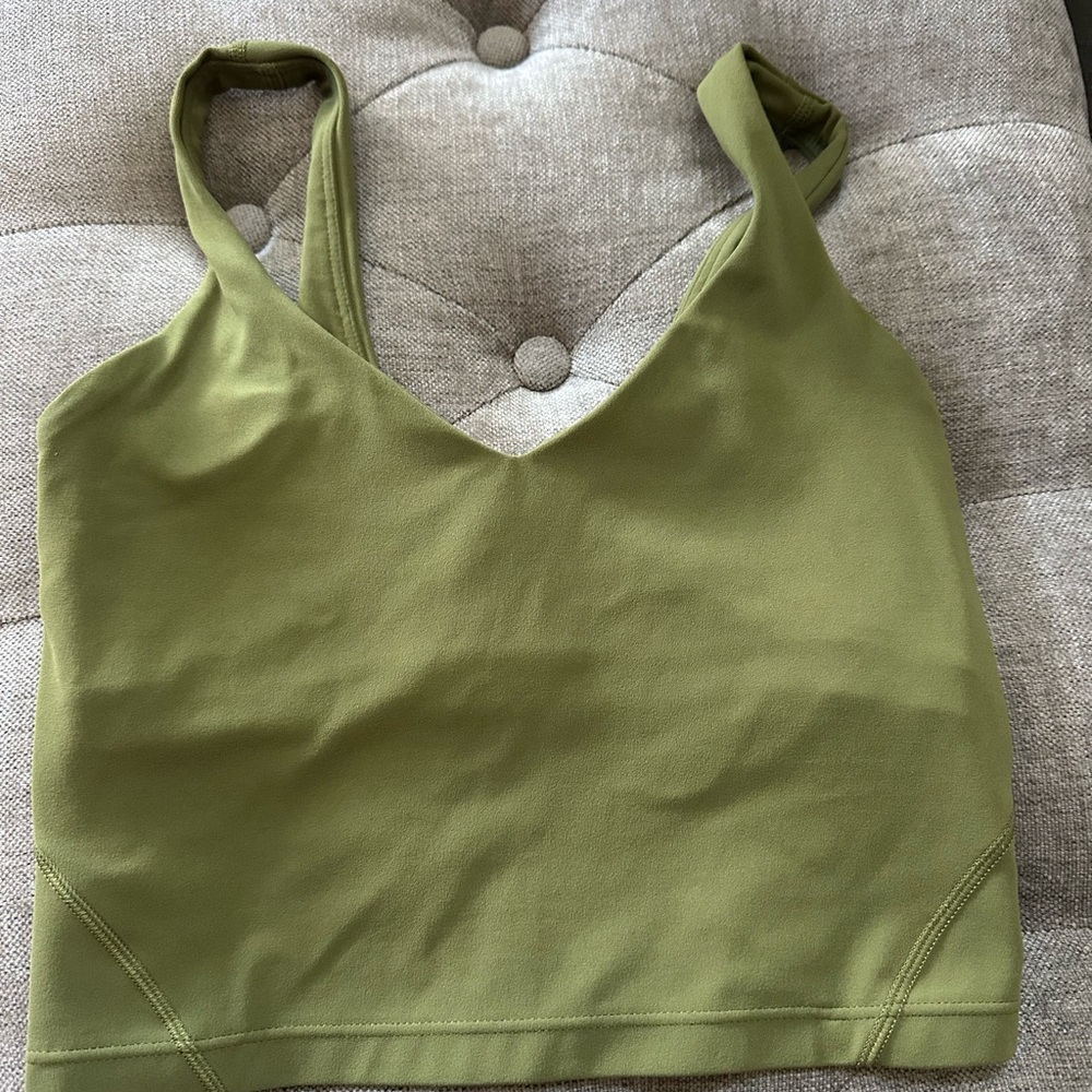 lululemon athletica Align Green Tank Top Size 2